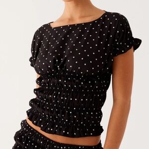 Peppermayo polka dot top